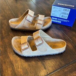 BIRKENSTOCK Arizona Oiled Leather Soft Footbed Sandals